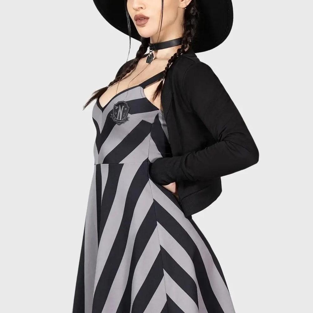 NWT Wednesday Skater Dress